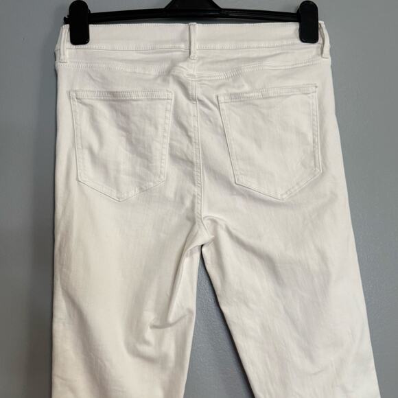 Ann Taylor White Denim The Skinny Leg High Rise Jean 10 - Picture 6 of 6